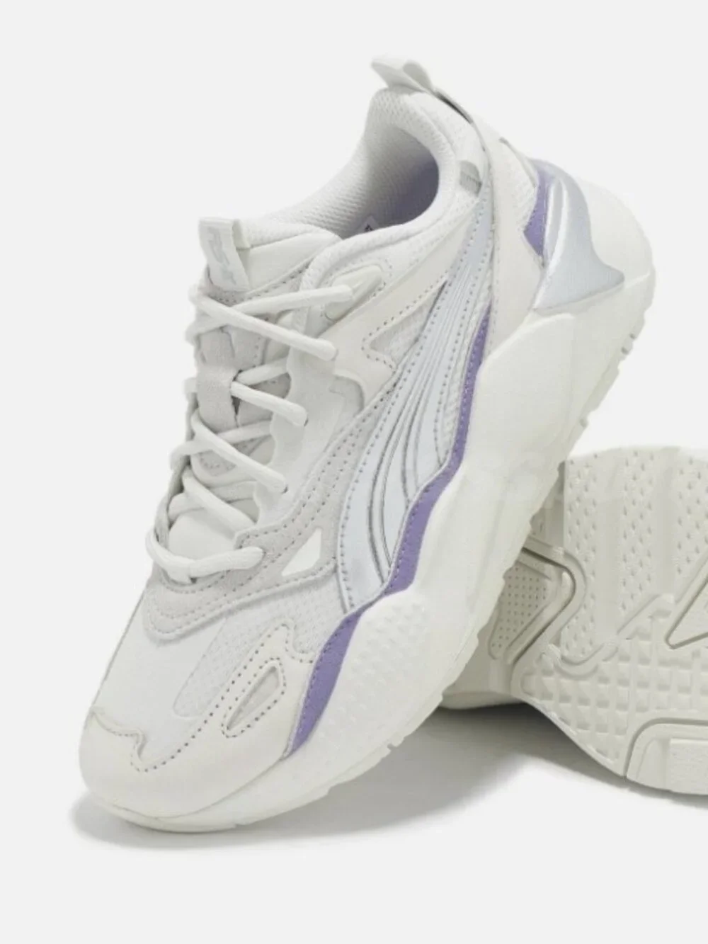 Puma RS-X Efekt Galactic Vapor Gray Silver Sneaker Running Shoe 8.5